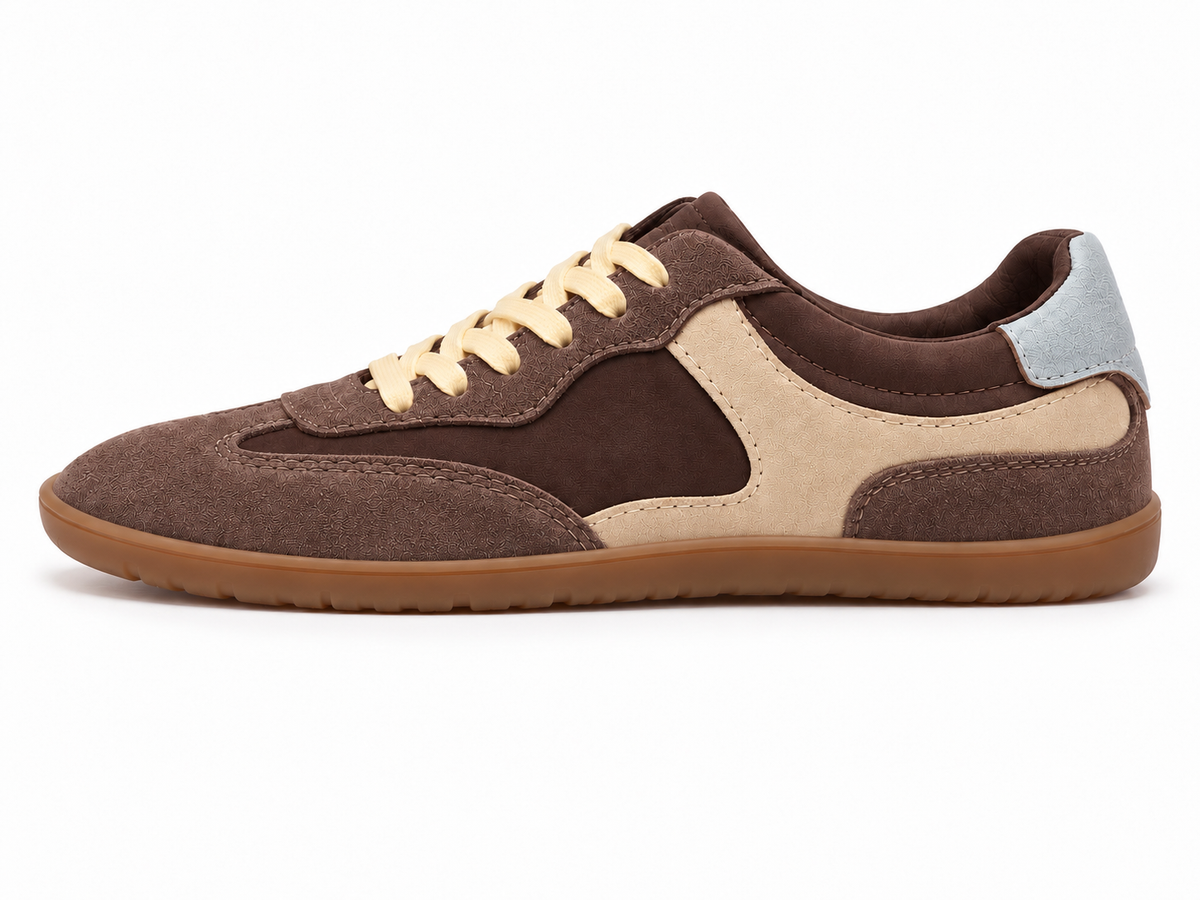 Zapatilla Barefoot de Piel para Mujer – Chocolate